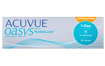 1-Day Acuvue Oasys with HydraLuxe for Astigmatism (30vnt.)